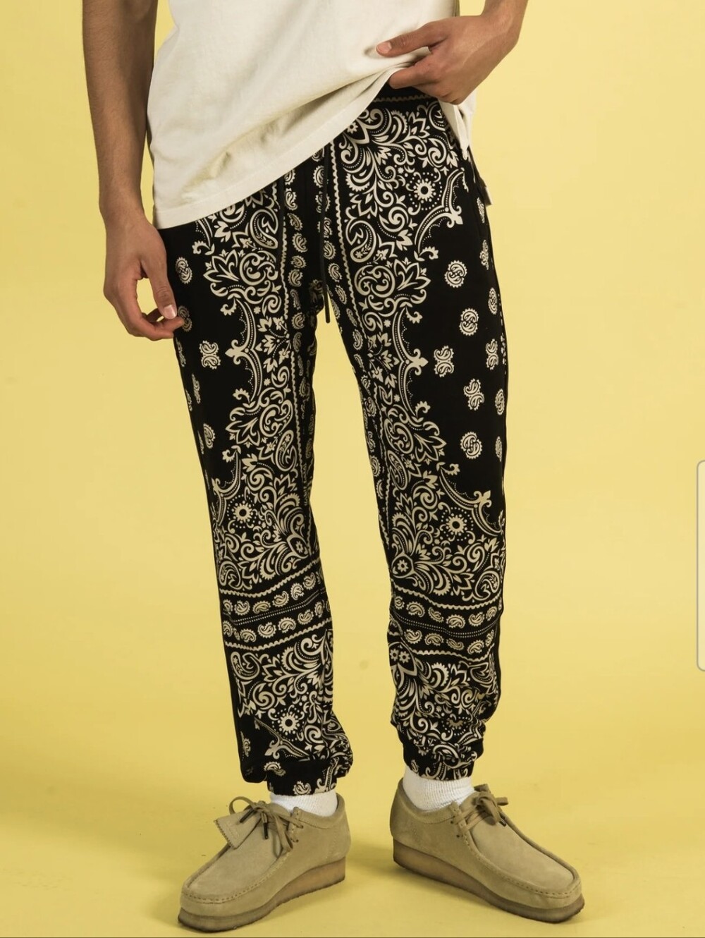 Crooks And Castles Men's Paisley AOP Track Pants Size 2XL Big And Tall